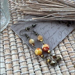 Harry Potter Gryffindor wizards jewelry renaissance gypsy medieval earrings